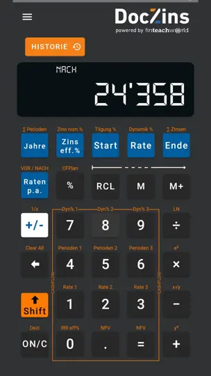 Screenshot von DOC%ZINS auf dem iPhone 1