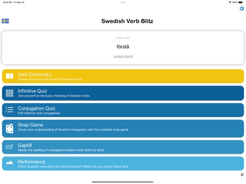 Swedish Verb Blitzのおすすめ画像1