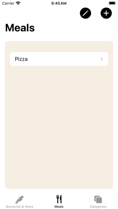 BasicList: Groceries & Meals Screenshot