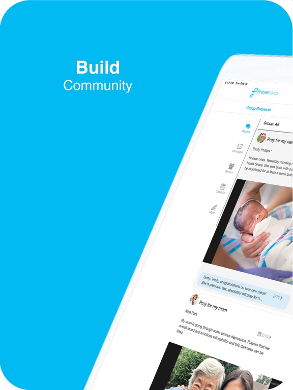 PrayerLincs iPad screenshot 2 - Social Networking app
