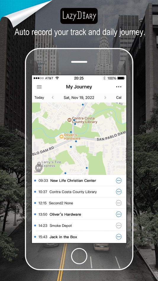 #2. Lazy Diary: Auto record tracks (iOS) Podle: APP Technology Co. Ltd.
