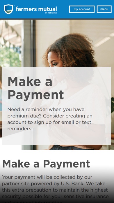 Farmers Mutual of Nebraska Screenshot