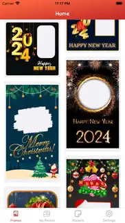 new year 2024 - photo frames iphone screenshot 4