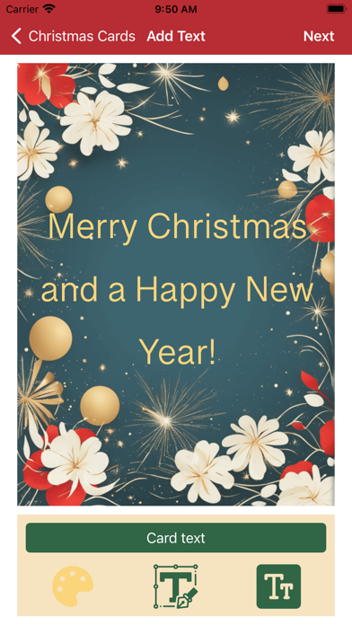 Christmas and New Year Cards Screenshot