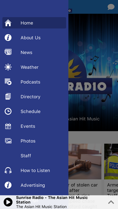 Sunrise Radio UK Screenshot
