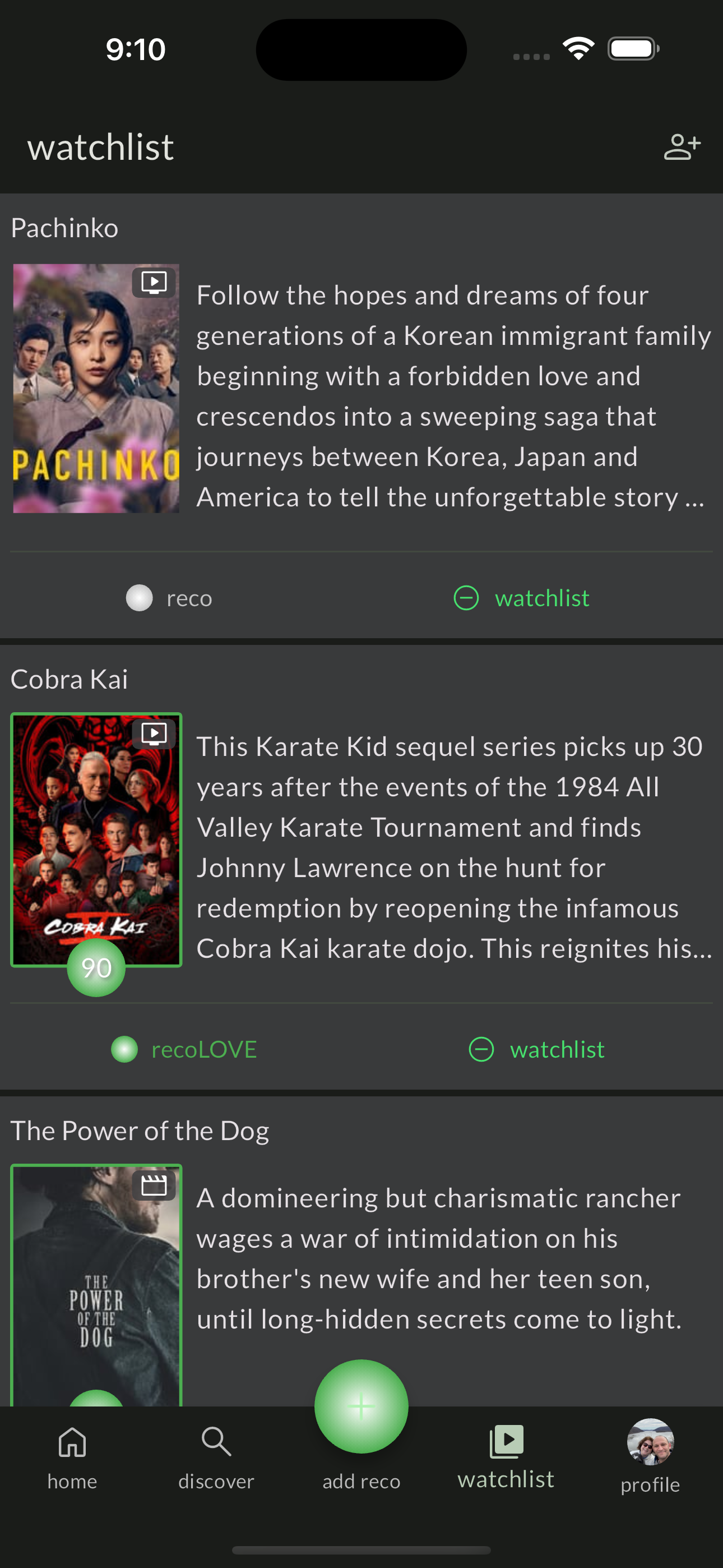 reco - What to Watch