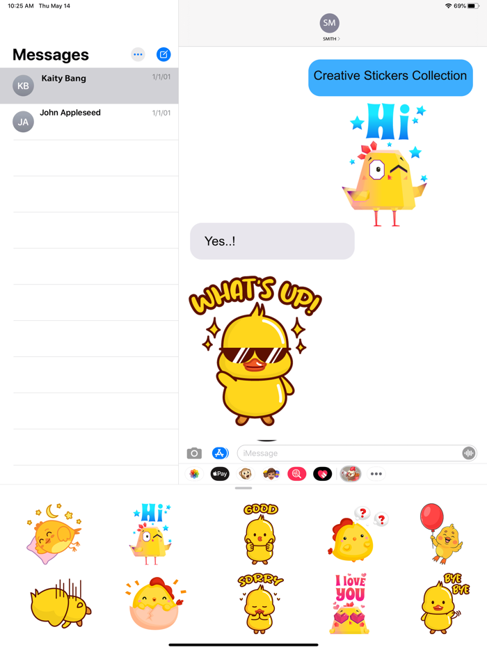 Pop Chicken Stickers