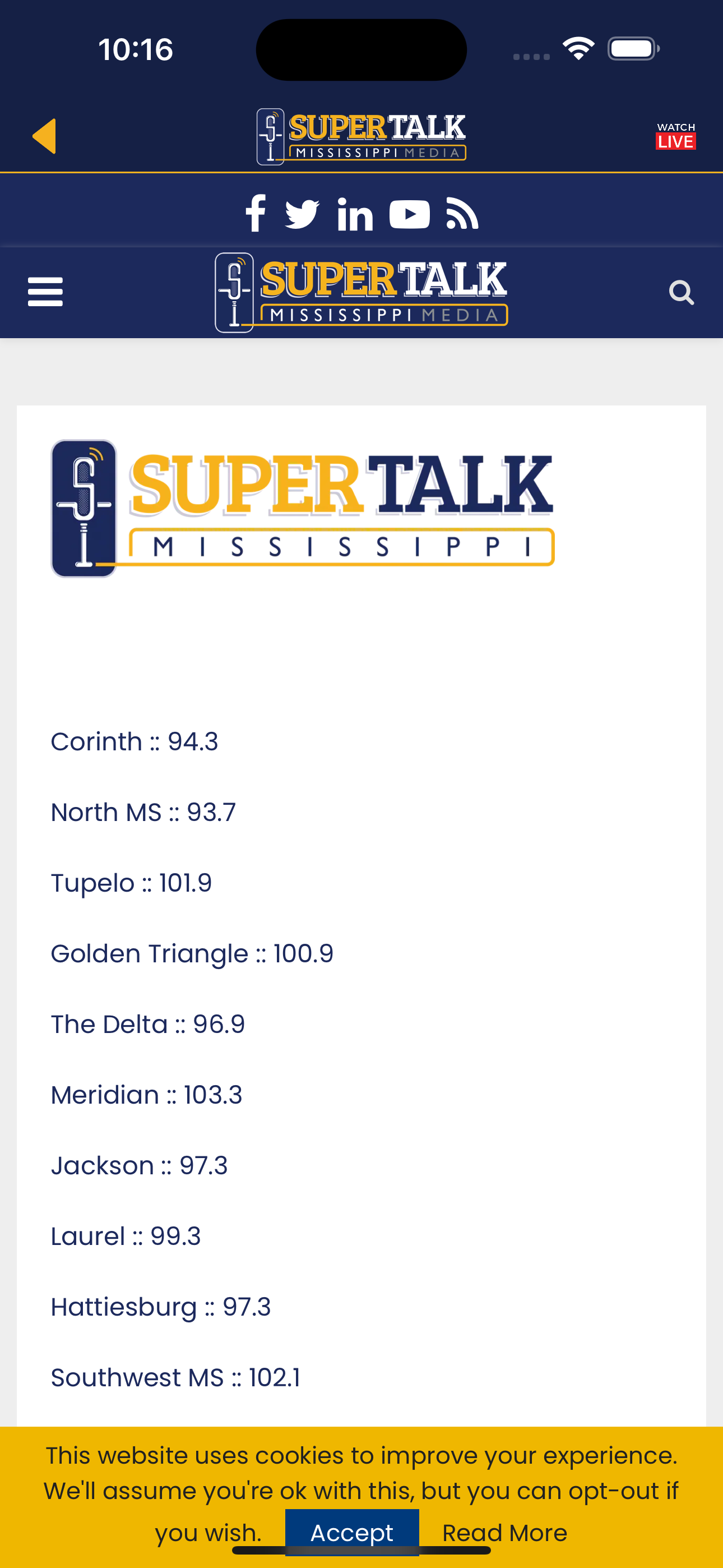 SuperTalk Mississippi LIVE