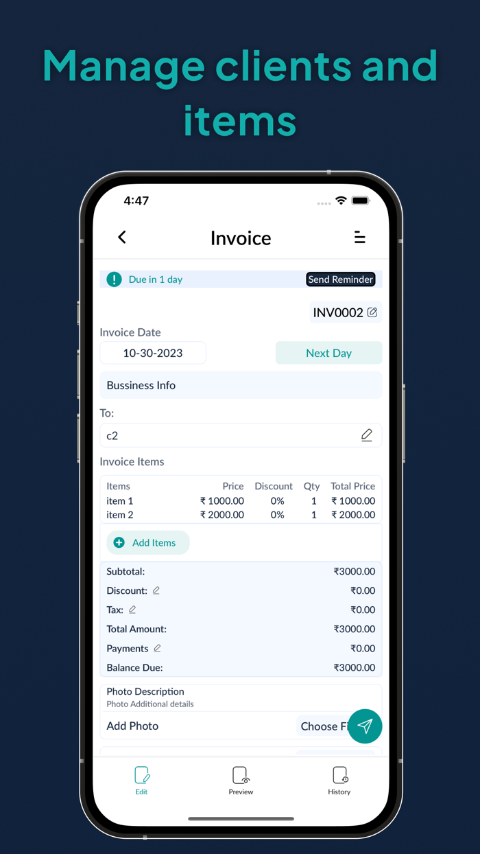 Easy Invoice and Estimate Makers