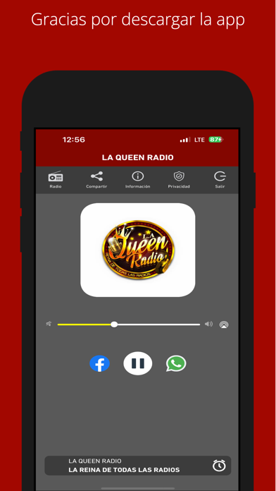 Screenshot #2 pour LA QUEEN RADIO
