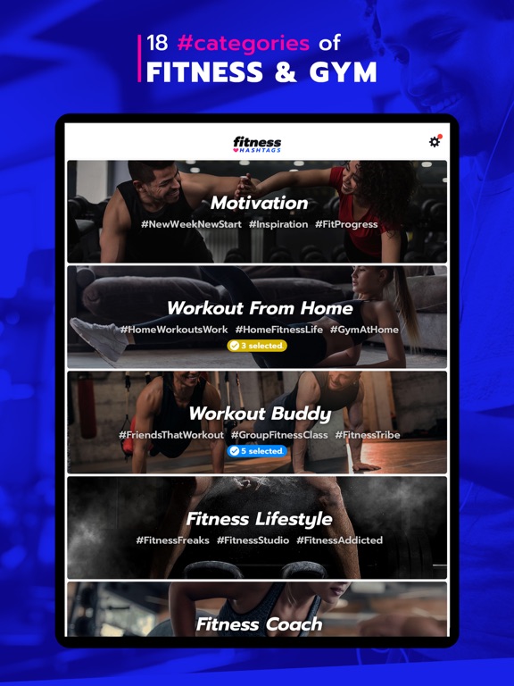 Screenshot #5 pour Fitness Hashtags App