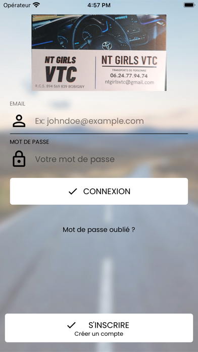 Nathalie Chauffeur Privé Screenshot