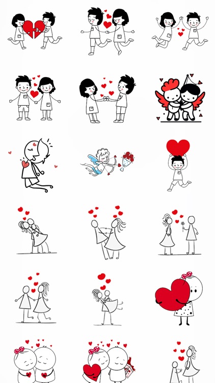 Love Couple Stickers Animated