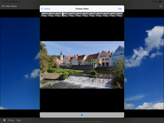 8K Video Player iPad app afbeelding 2