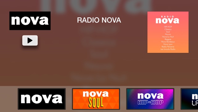 Radio Nova dans l'App Store