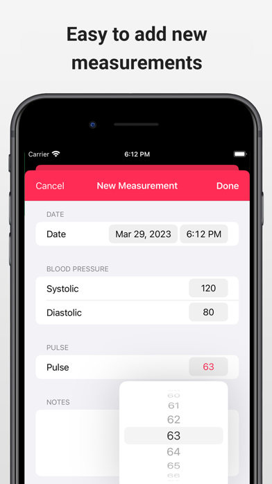 Blood Pressure App: BP Monitor Screenshot