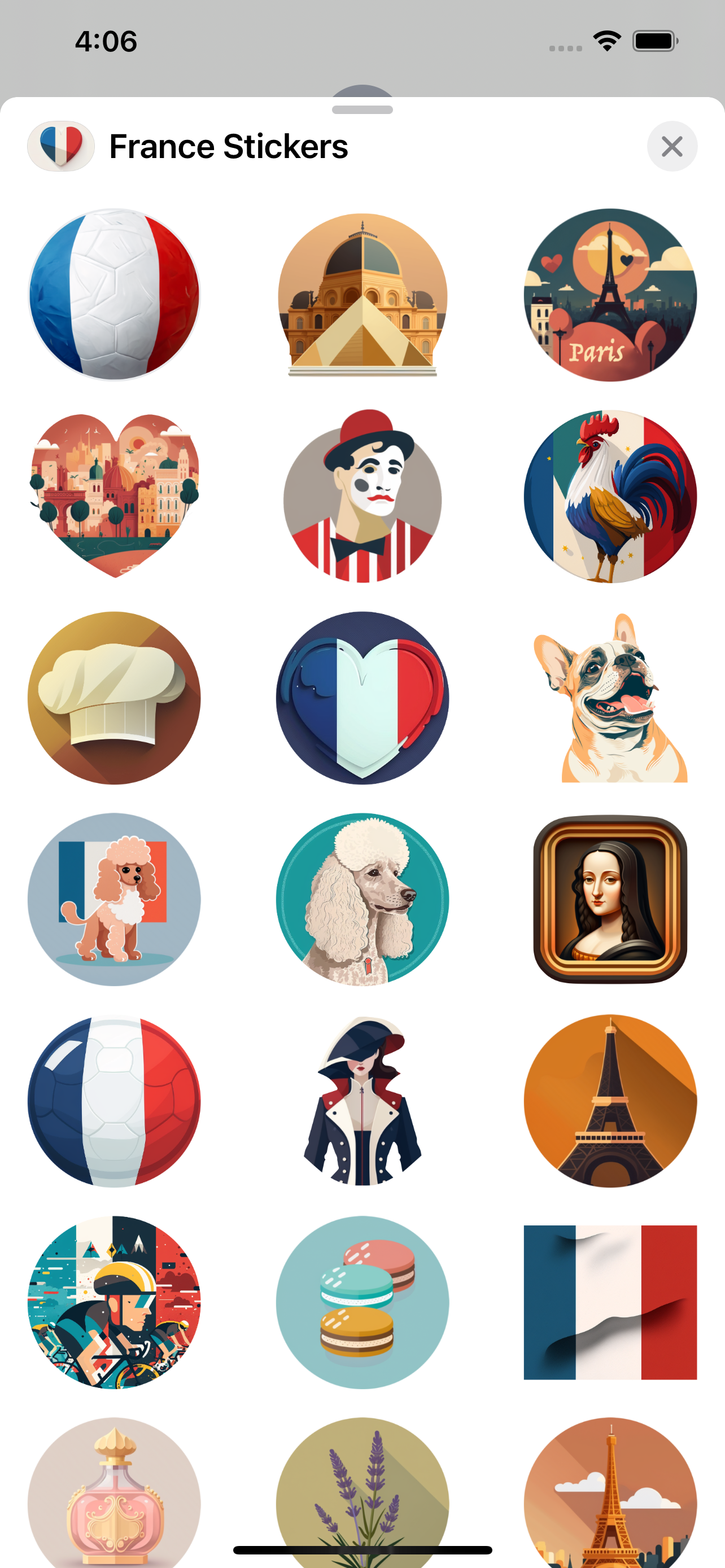 France Stickers