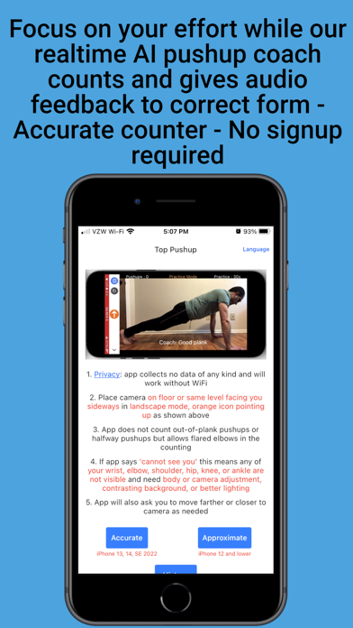 Top Pushup: AI Push Up Counter Screenshot