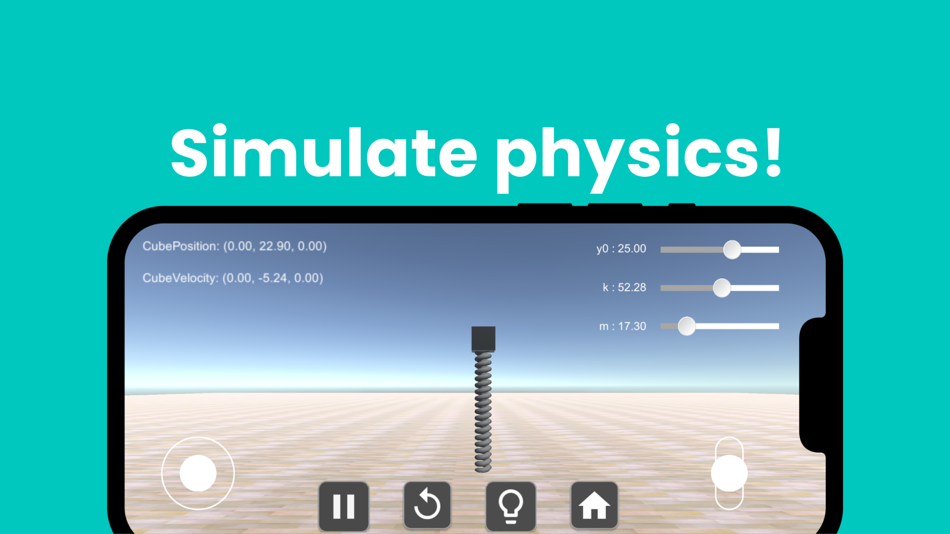 #1. 3DPhyS : Physics Simulator (iOS) 由: Sota Takasugi