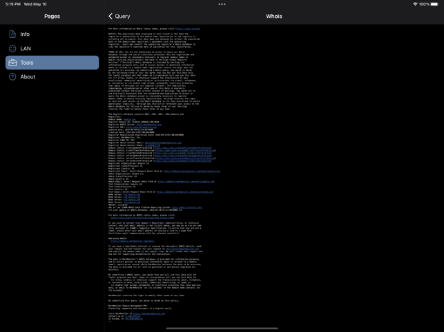 ‎Network Analyzer Capture d'écran