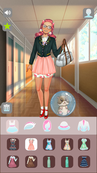 School Girl: Dress up Game Screenshot