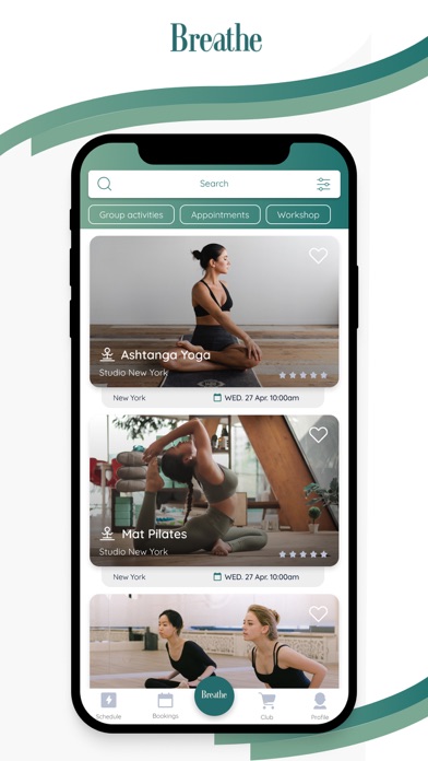 Breathe Yoga Studio Screenshot