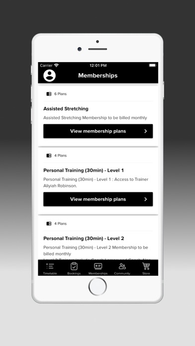 Thrive Fitness Studio Screenshot