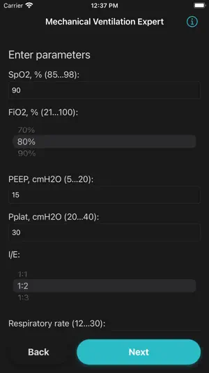 Mechanical Ventilation Expert screenshot 2
