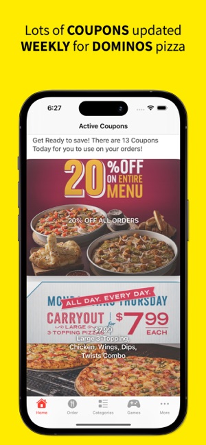 Coupons for Dominos Pizza su App Store