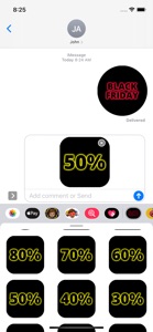 Super Black Friday Stickers screenshot #2 for iPhone