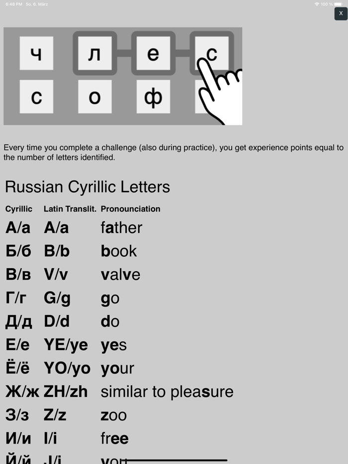 Russian Cyrillic Alphabet
