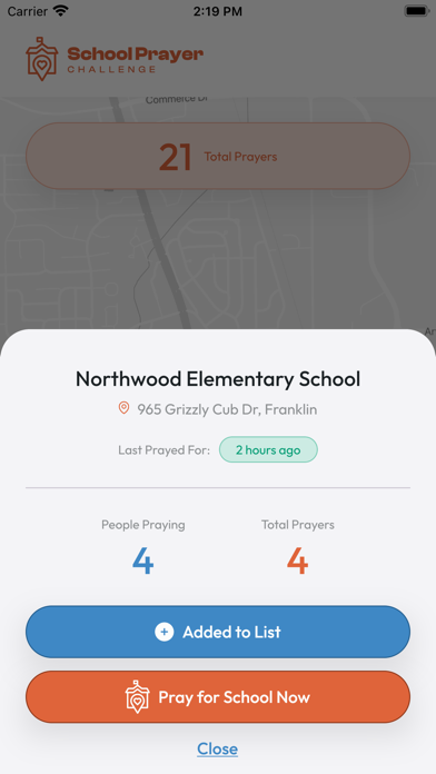School Prayer Challenge Screenshot