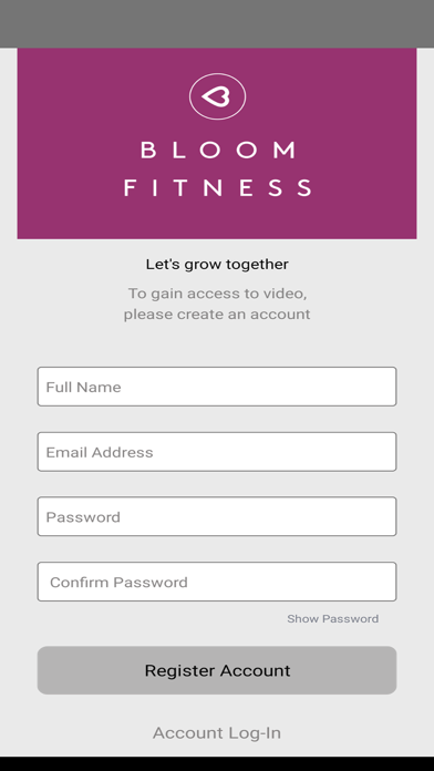 Bloom Fitness Screenshot