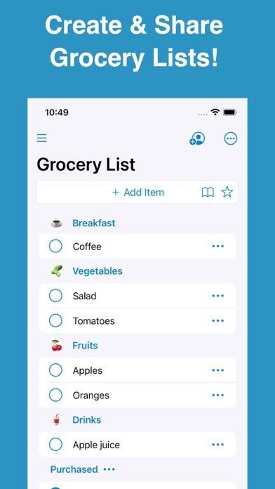 Shoppylist: Grocery List Screenshot