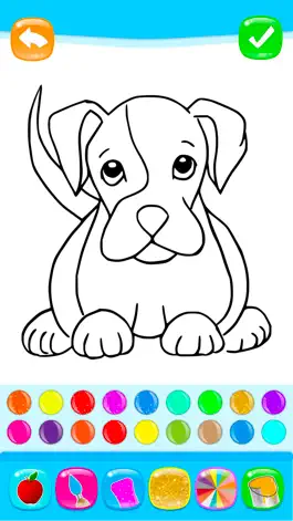 Game screenshot Blue Coloring Book Glitter hack