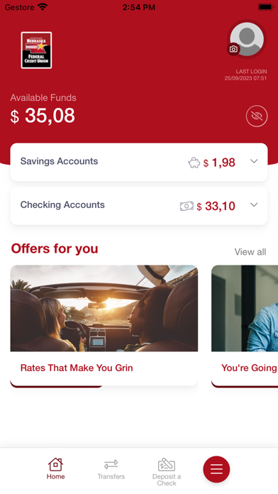 NNFCU Mobile Banking Screenshot