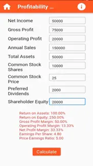 business financial calculators iphone screenshot 3