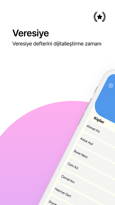 Dijital Veresiye Defteri Screenshot