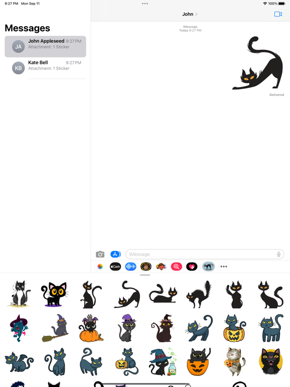 Screenshot #4 pour Spooky Cat Stickers