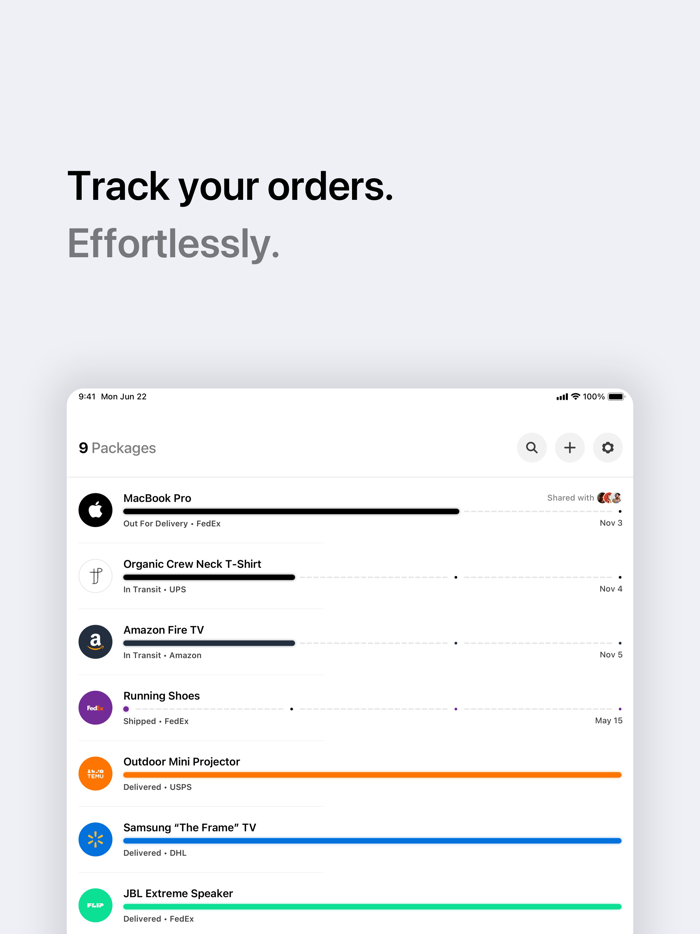 Shippity - Package Tracker