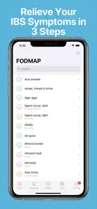 Low FODMAP diet foods for IBS screenshot #1 for iPhone