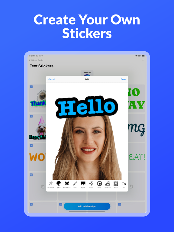 Screenshot #4 pour Sticker Maker for Messengers