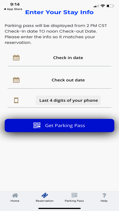 Fitzgerald Condo Parking App Screenshot