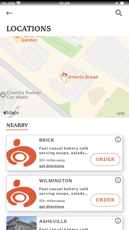 Atlanta Bread App