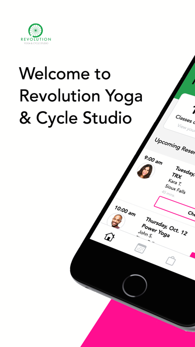 Revolution Yoga & Cycle Studio Screenshot