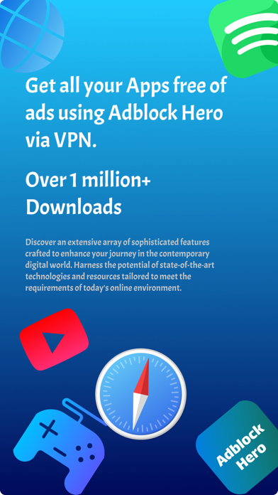 Adblock Hero : VPN & Private Screenshot
