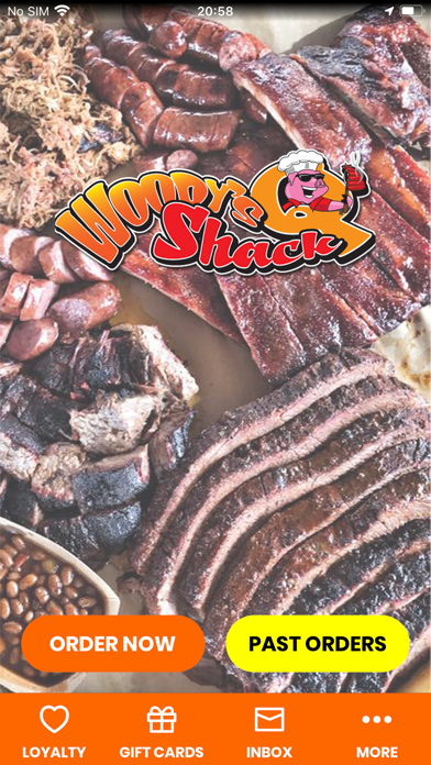 Woody's Q Shack BBQ iPhone screenshot 1 - Food & Drink app