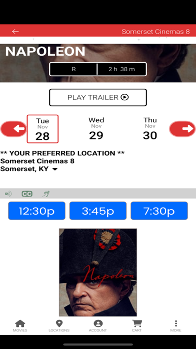 Somerset Cinemas Screenshot