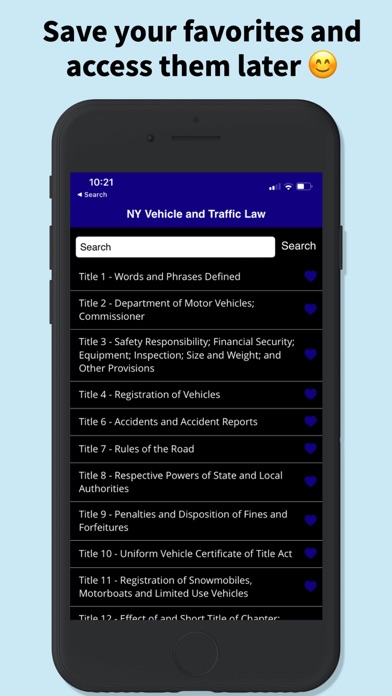 NY Vehicle & Traffic Law Pro Screenshot