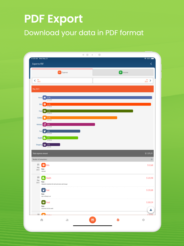 ‎Spending Tracker and Manager Screenshot